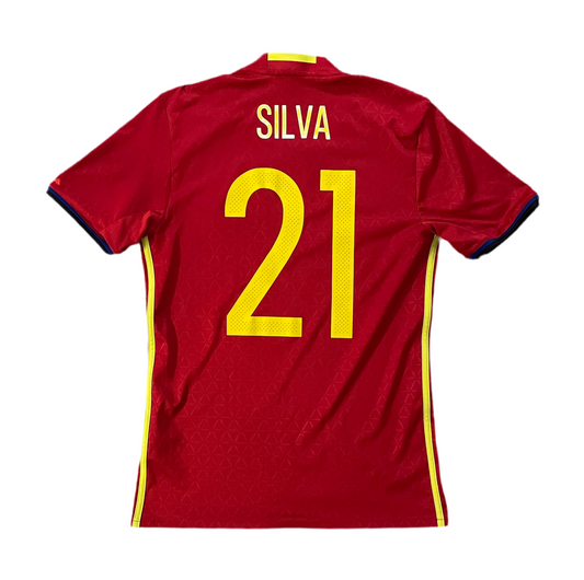 David Silva - Spanien Hjemmebanetrøje EM 2016